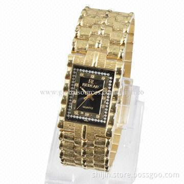 Jewelry gold ladies' watches for promotional purposes